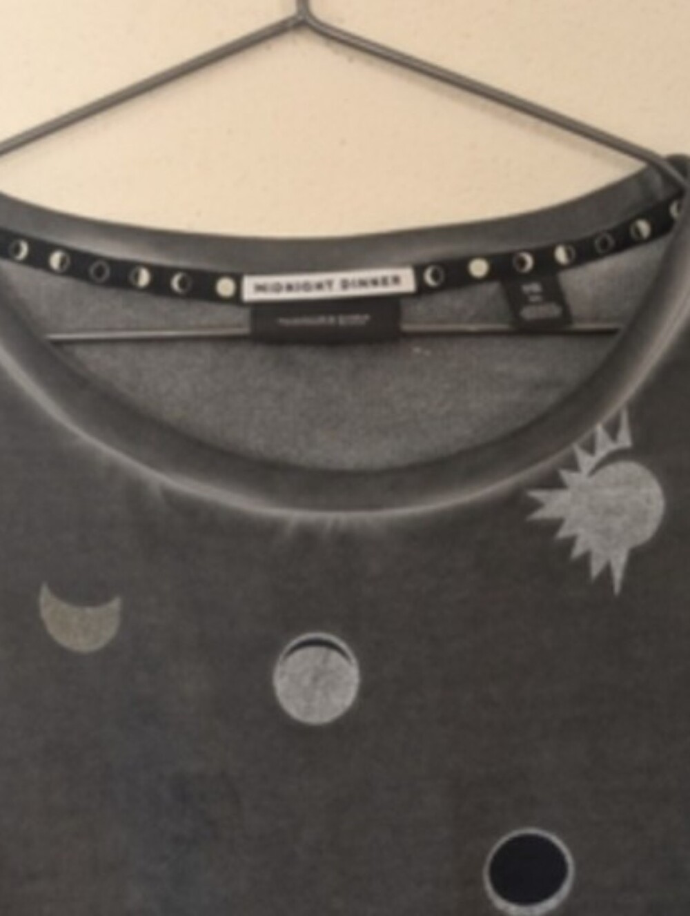 Scotch & Soda Gray Sweatshirt with Moon & Sun Motif XL